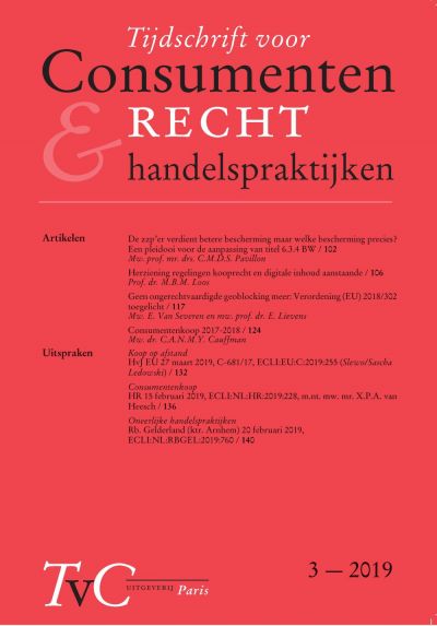 Tijdschrift voor Consumentenrecht & handelspraktijken (TvC)