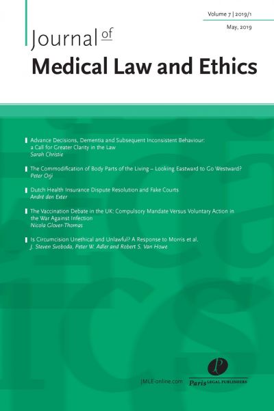 Journal of Medical Law and Ethics (JMLE)